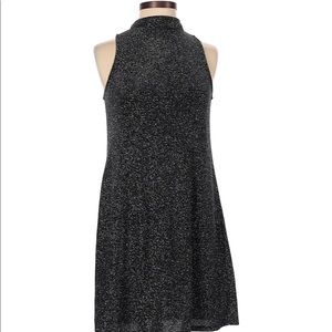 Black sparkle dress with mock neck and keyhole back size large
